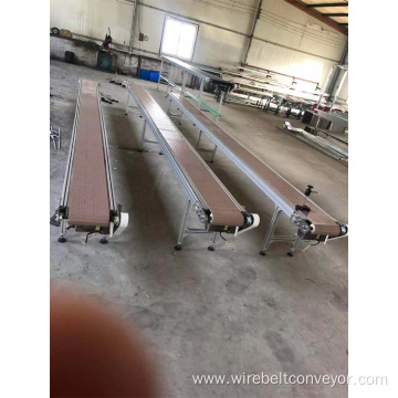 PU straight belt conveyor belt conveying system